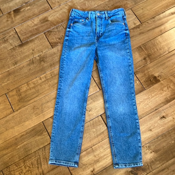 &DENIM High Rise Straight Jean - Picture 1 of 10